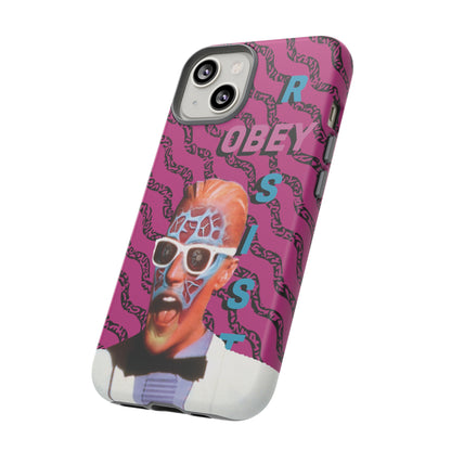 Max Meld Nostalgic 'OBEY or RESIST' HOT PINK - Phone Tough Cases