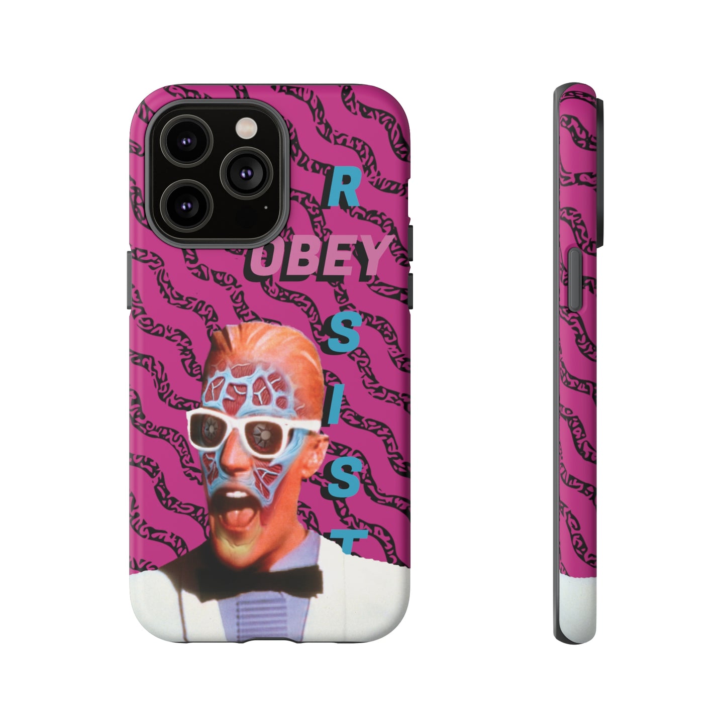 Max Meld Nostalgic 'OBEY or RESIST' HOT PINK - Phone Tough Cases
