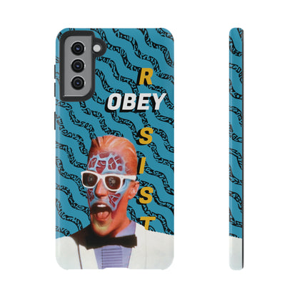 Max Meld Nostalgic 'OBEY or RESIST' AQUAMARINE - Phone Tough Cases