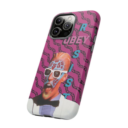 Max Meld Nostalgic 'OBEY or RESIST' HOT PINK - Phone Tough Cases