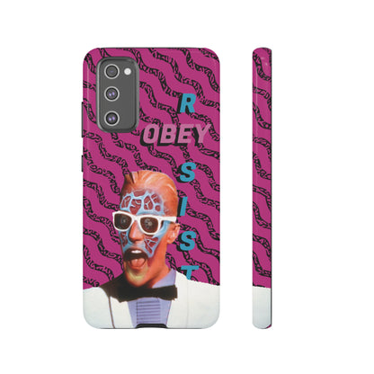 Max Meld Nostalgic 'OBEY or RESIST' HOT PINK - Phone Tough Cases