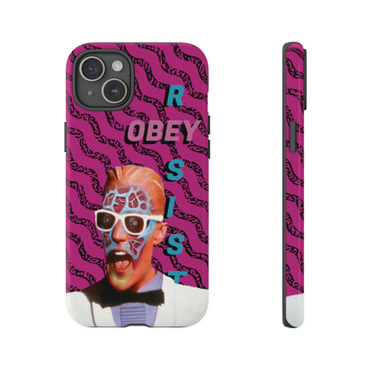 Max Meld Nostalgic 'OBEY or RESIST' HOT PINK - Phone Tough Cases