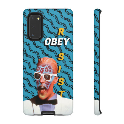 Max Meld Nostalgic 'OBEY or RESIST' AQUAMARINE - Phone Tough Cases