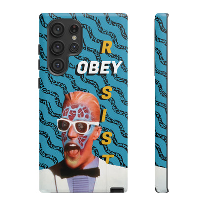 Max Meld Nostalgic 'OBEY or RESIST' AQUAMARINE - Phone Tough Cases
