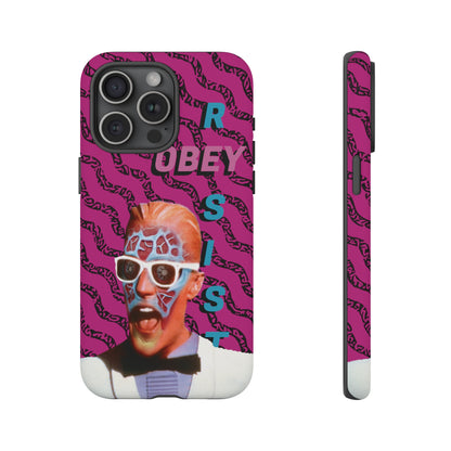 Max Meld Nostalgic 'OBEY or RESIST' HOT PINK - Phone Tough Cases