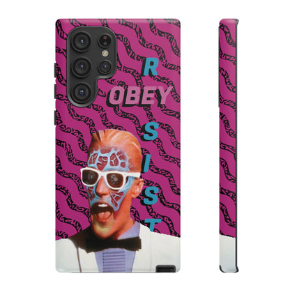 Max Meld Nostalgic 'OBEY or RESIST' HOT PINK - Phone Tough Cases