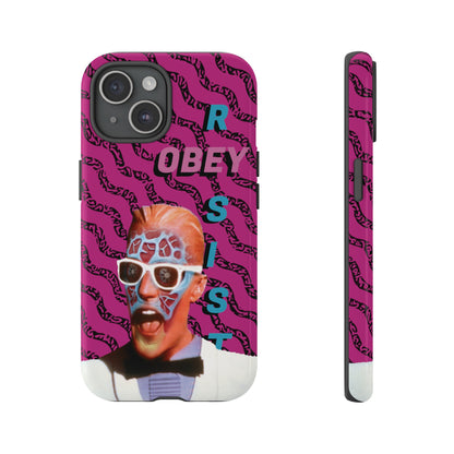 Max Meld Nostalgic 'OBEY or RESIST' HOT PINK - Phone Tough Cases