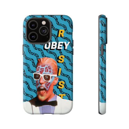 Max Meld Nostalgic 'OBEY or RESIST' AQUAMARINE - Phone Tough Cases