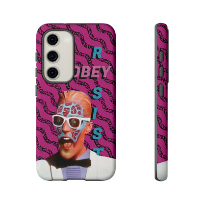 Max Meld Nostalgic 'OBEY or RESIST' HOT PINK - Phone Tough Cases