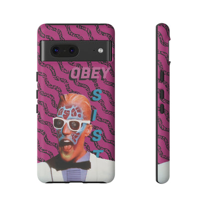 Max Meld Nostalgic 'OBEY or RESIST' HOT PINK - Phone Tough Cases