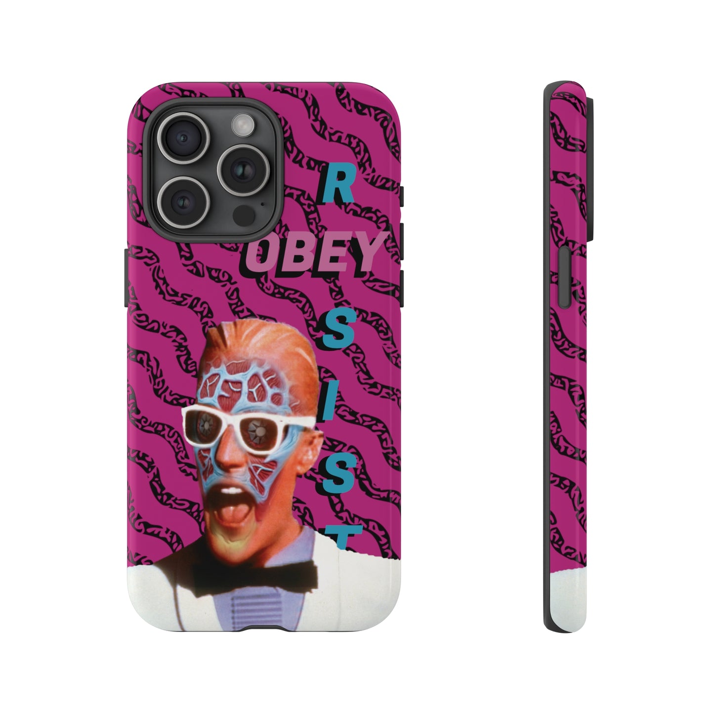 Max Meld Nostalgic 'OBEY or RESIST' HOT PINK - Phone Tough Cases