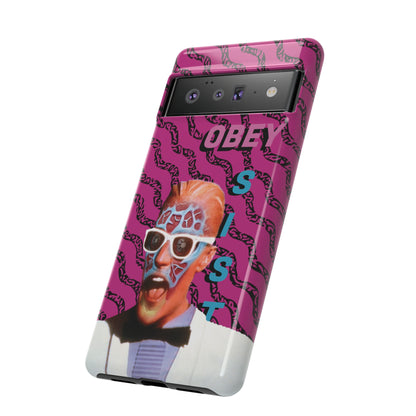 Max Meld Nostalgic 'OBEY or RESIST' HOT PINK - Phone Tough Cases