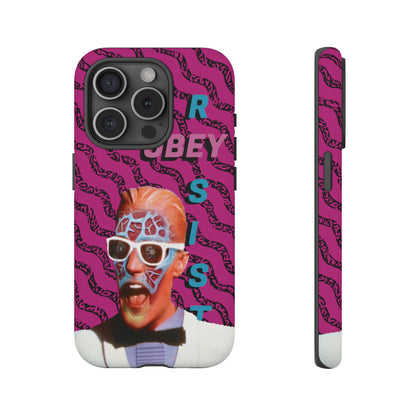 Max Meld Nostalgic 'OBEY or RESIST' HOT PINK - Phone Tough Cases
