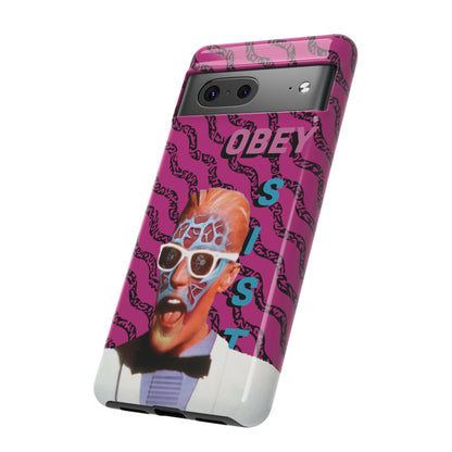 Max Meld Nostalgic 'OBEY or RESIST' HOT PINK - Phone Tough Cases