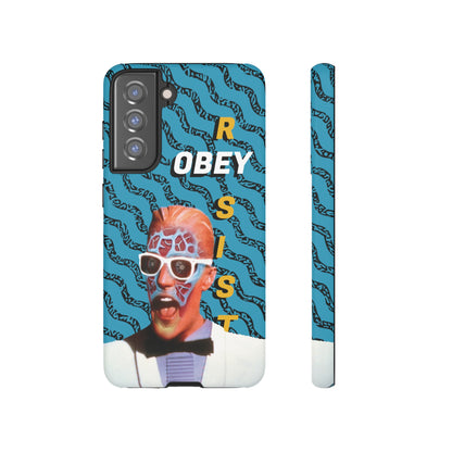 Max Meld Nostalgic 'OBEY or RESIST' AQUAMARINE - Phone Tough Cases