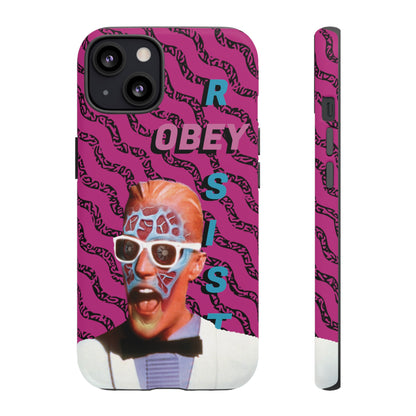 Max Meld Nostalgic 'OBEY or RESIST' HOT PINK - Phone Tough Cases