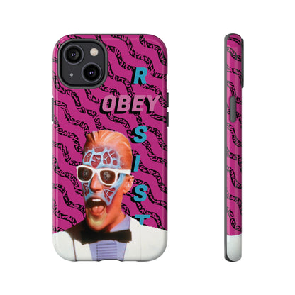 Max Meld Nostalgic 'OBEY or RESIST' HOT PINK - Phone Tough Cases