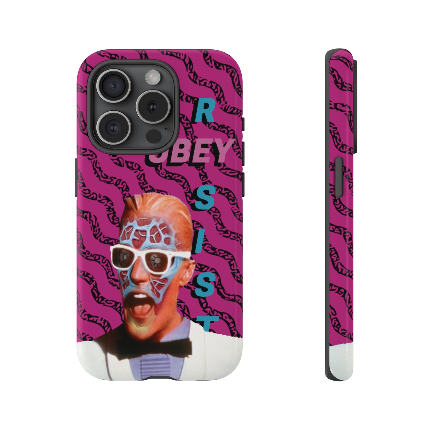 Max Meld Nostalgic 'OBEY or RESIST' HOT PINK - Phone Tough Cases