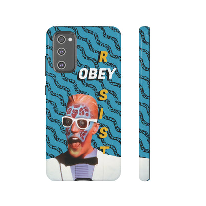 Max Meld Nostalgic 'OBEY or RESIST' AQUAMARINE - Phone Tough Cases