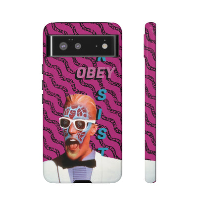 Max Meld Nostalgic 'OBEY or RESIST' HOT PINK - Phone Tough Cases