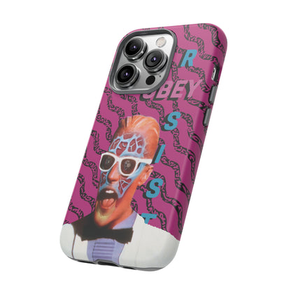 Max Meld Nostalgic 'OBEY or RESIST' HOT PINK - Phone Tough Cases