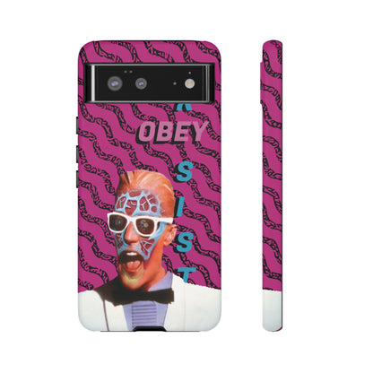 Max Meld Nostalgic 'OBEY or RESIST' HOT PINK - Phone Tough Cases