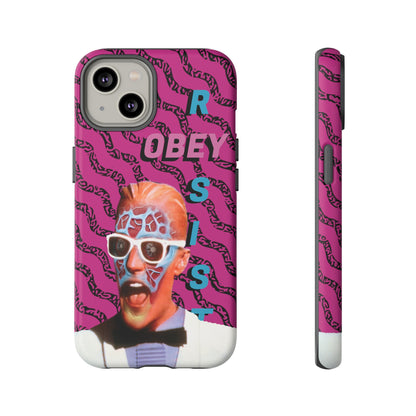 Max Meld Nostalgic 'OBEY or RESIST' HOT PINK - Phone Tough Cases
