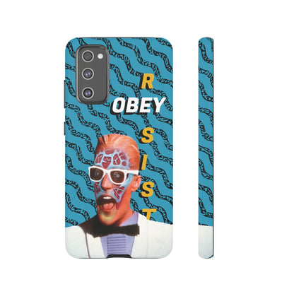 Max Meld Nostalgic 'OBEY or RESIST' AQUAMARINE - Phone Tough Cases