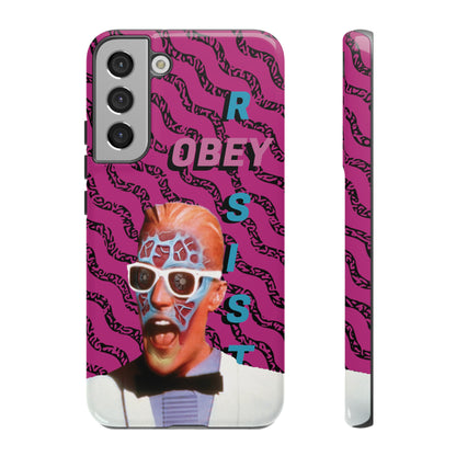 Max Meld Nostalgic 'OBEY or RESIST' HOT PINK - Phone Tough Cases