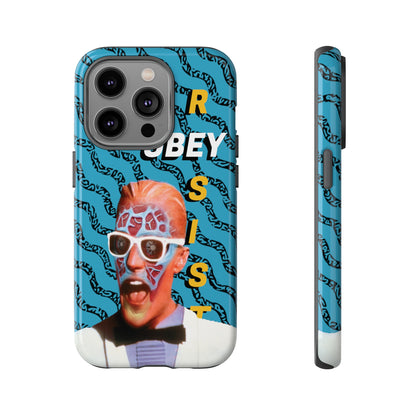 Max Meld Nostalgic 'OBEY or RESIST' AQUAMARINE - Phone Tough Cases