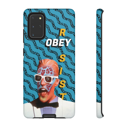 Max Meld Nostalgic 'OBEY or RESIST' AQUAMARINE - Phone Tough Cases