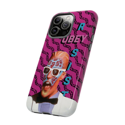 Max Meld Nostalgic 'OBEY or RESIST' HOT PINK - Phone Tough Cases