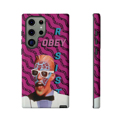 Max Meld Nostalgic 'OBEY or RESIST' HOT PINK - Phone Tough Cases