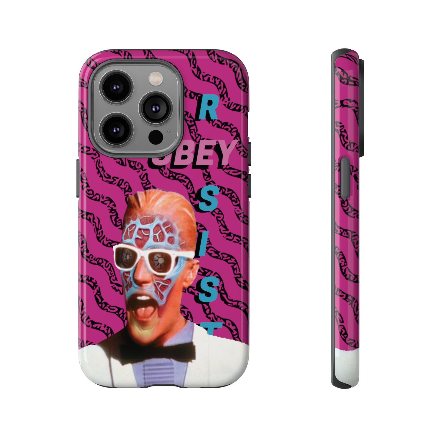 Max Meld Nostalgic 'OBEY or RESIST' HOT PINK - Phone Tough Cases