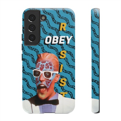 Max Meld Nostalgic 'OBEY or RESIST' AQUAMARINE - Phone Tough Cases