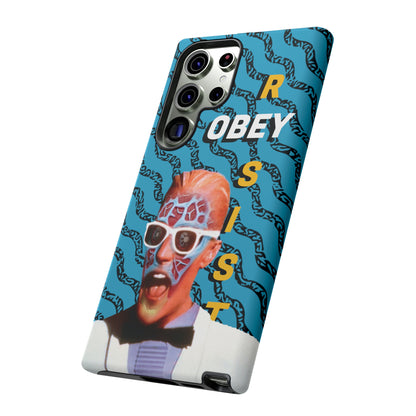 Max Meld Nostalgic 'OBEY or RESIST' AQUAMARINE - Phone Tough Cases