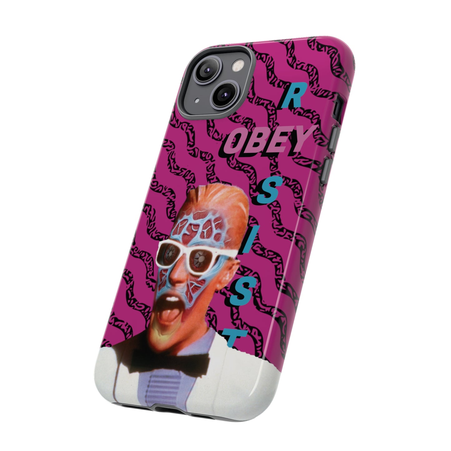 Max Meld Nostalgic 'OBEY or RESIST' HOT PINK - Phone Tough Cases