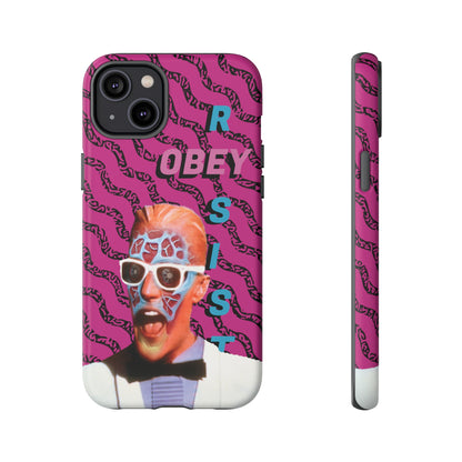 Max Meld Nostalgic 'OBEY or RESIST' HOT PINK - Phone Tough Cases