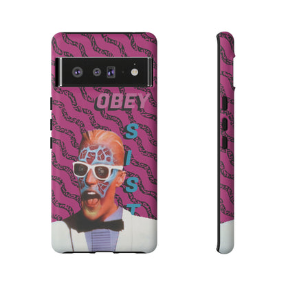 Max Meld Nostalgic 'OBEY or RESIST' HOT PINK - Phone Tough Cases