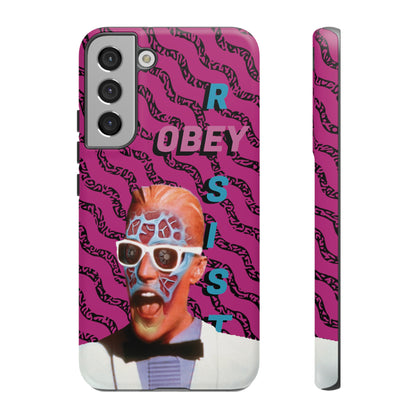 Max Meld Nostalgic 'OBEY or RESIST' HOT PINK - Phone Tough Cases