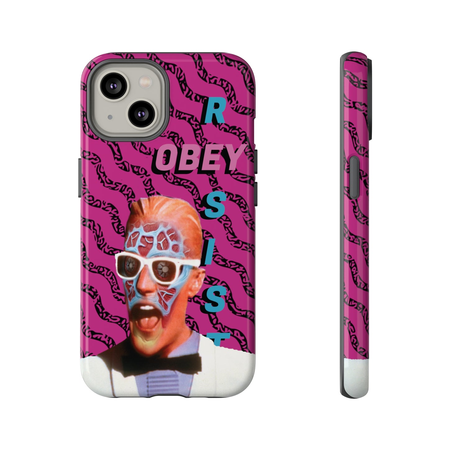 Max Meld Nostalgic 'OBEY or RESIST' HOT PINK - Phone Tough Cases