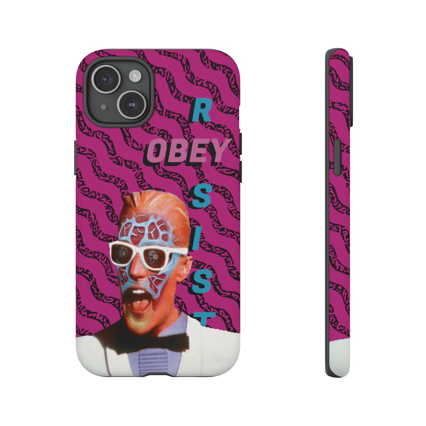 Max Meld Nostalgic 'OBEY or RESIST' HOT PINK - Phone Tough Cases