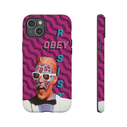 Max Meld Nostalgic 'OBEY or RESIST' HOT PINK - Phone Tough Cases
