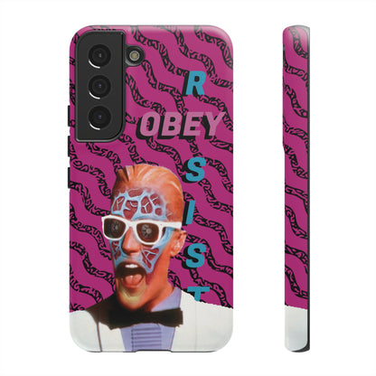 Max Meld Nostalgic 'OBEY or RESIST' HOT PINK - Phone Tough Cases