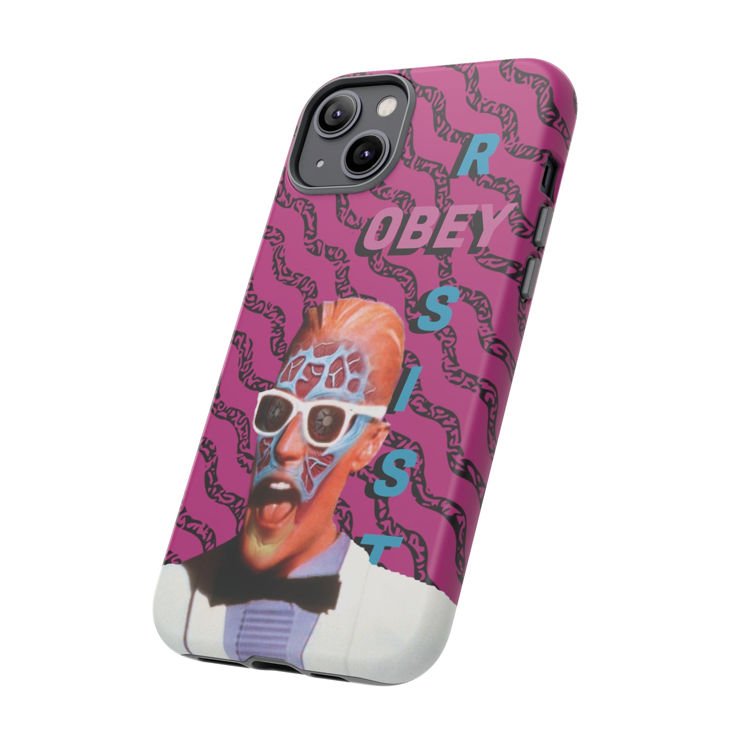 Max Meld Nostalgic 'OBEY or RESIST' HOT PINK - Phone Tough Cases