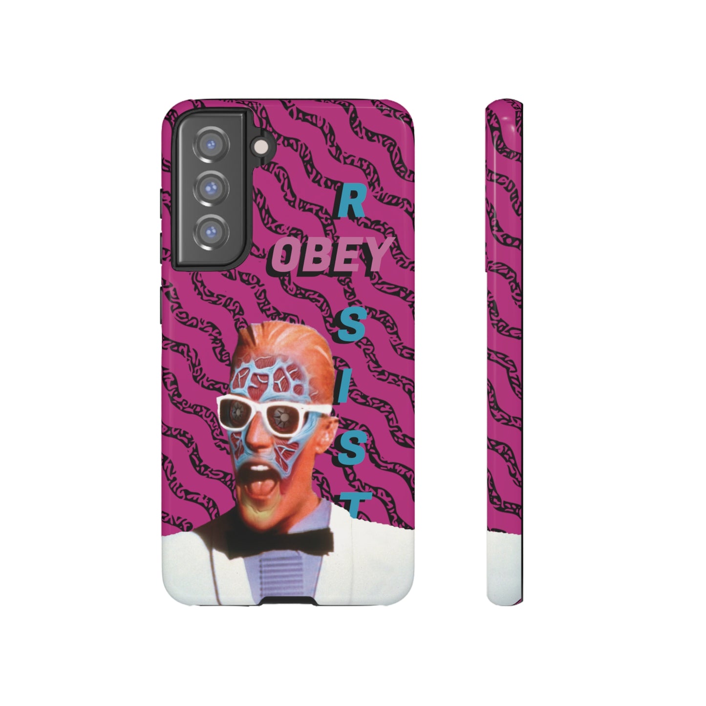 Max Meld Nostalgic 'OBEY or RESIST' HOT PINK - Phone Tough Cases