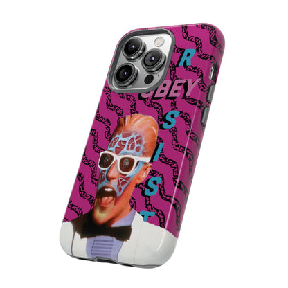 Max Meld Nostalgic 'OBEY or RESIST' HOT PINK - Phone Tough Cases