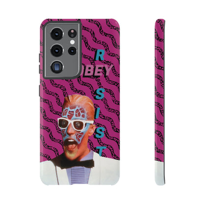 Max Meld Nostalgic 'OBEY or RESIST' HOT PINK - Phone Tough Cases