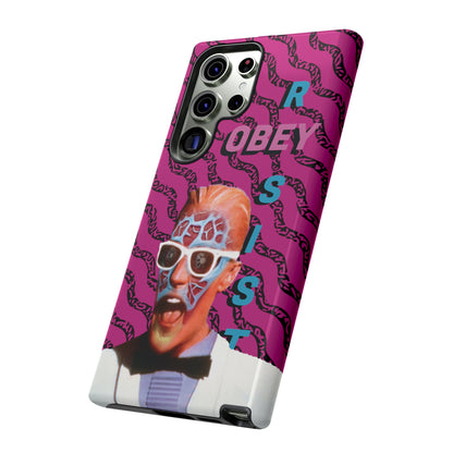 Max Meld Nostalgic 'OBEY or RESIST' HOT PINK - Phone Tough Cases