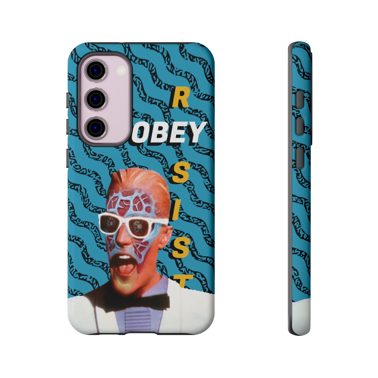 Max Meld Nostalgic 'OBEY or RESIST' AQUAMARINE - Phone Tough Cases